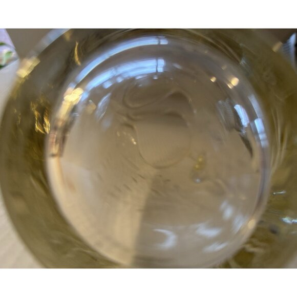 Hand Blown Cocktails Martini Pitcher Clear Cut Glass Vtg - Picture 10 of 16